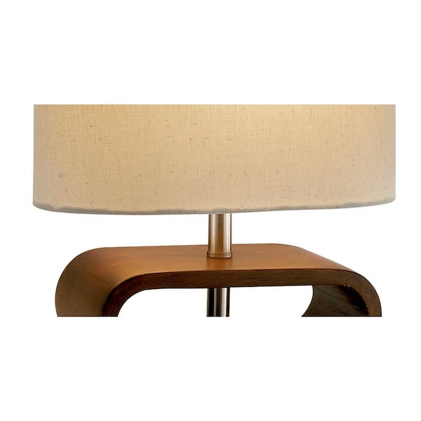 Rhythm 19.5 in. Walnut Table Lamp