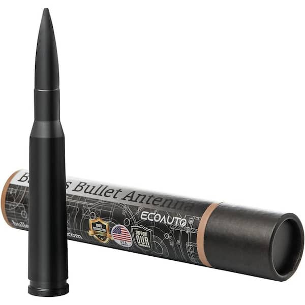 Badass Bullet Antenna Replacement Fits All Chevy & GMC Truck Model Years - Car Antenna Replacement (Matte Black)