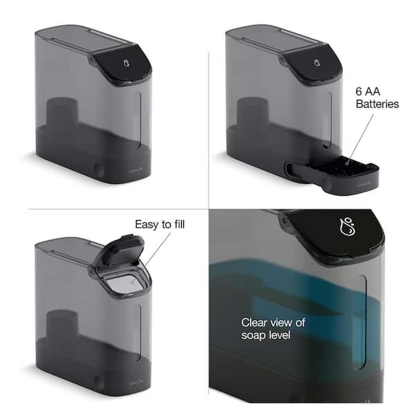 Safia 1-Handle Pull Down Sprayer Kitchen Faucet with Integrated Soap Dispenser in Matte Black