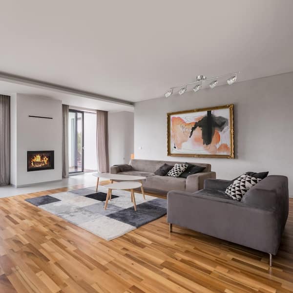 Temmar 3.25 ft. Brushed Nickel Integrated LED Track Lighting Kit