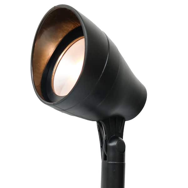 Solar 50 Lumens Black Integrated LED Spotlight with Remote Panel (3-Pack); Weather/Water/Rust Resistant