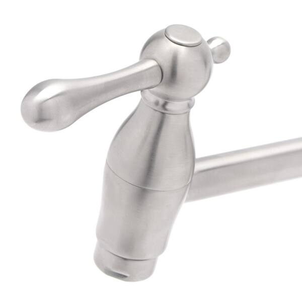 Lyndhurst Wall Mount Pot Filler in Brushed Nickel