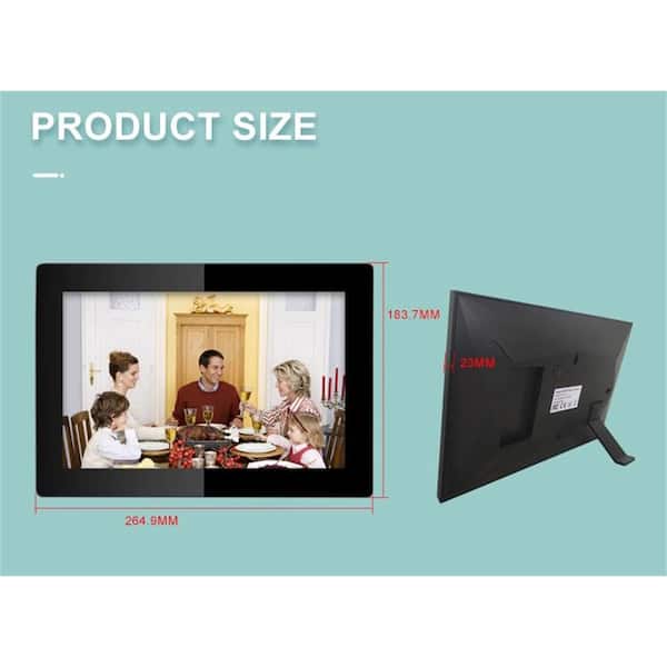 10.1 in. Digital Picture Frame Smart WiFi Digital Photo Frame 1280 x 800 IPS Touch Screen with 16 GB storage