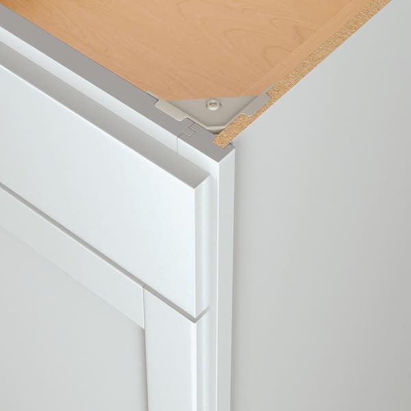 Westfield Feather White Shaker Stock Base Kitchen Cabinet With Pull-Out Waste Baskets (18 in. W x 23.75 in. D)