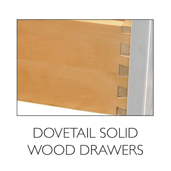 Brookings Plywood Ready to Assemble Shaker 18x34.5x24 in. 3-Drawer Base Kitchen Cabinet in White