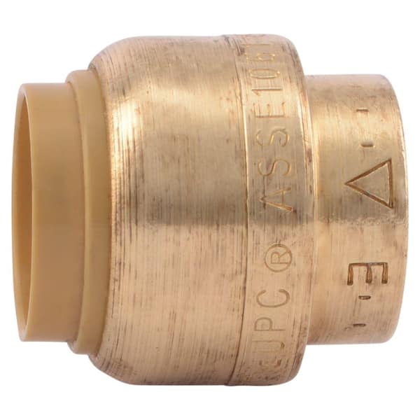 1/2 in. Push-to-Connect Brass End Stop Fitting Pro Pack (4-Pack)