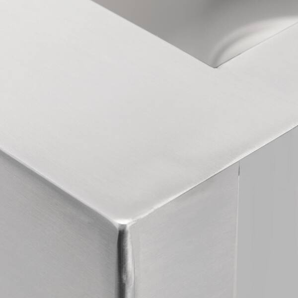 Vault Drop-In Farmhouse Apron Front Self-Trimming Stainless Steel 36 in. 4-Hole Double Bowl Kitchen Sink