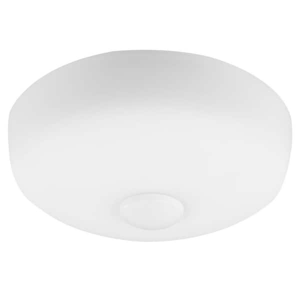 Palmaria 52 in. Indoor/Outdoor Matte White LED Ceiling Fan with Pull Chains and Light Kit Included