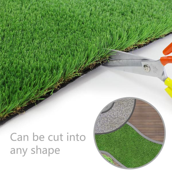 Premium Landscape 12 ft. W x Cut to Length 4 Tone Green Artificial Grass Turf