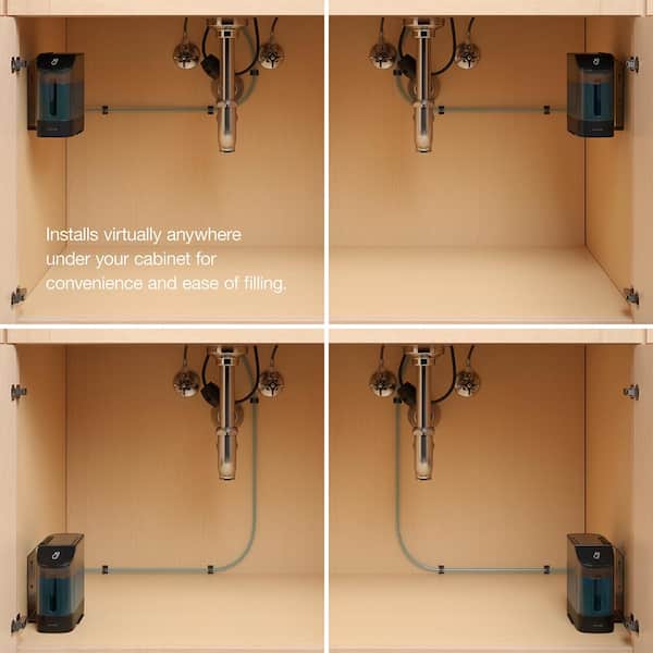 Safia 1-Handle Pull Down Sprayer Kitchen Faucet with Integrated Soap Dispenser in Matte Black