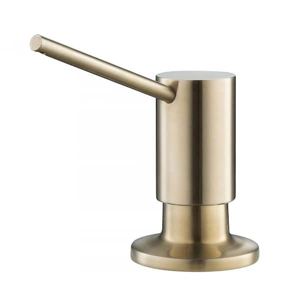 Kitchen Soap and Lotion Dispenser in Brushed Brass