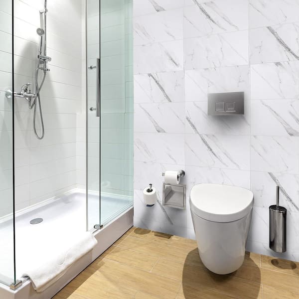 Winters Peak White 10 in. x 22 in. Subway Gloss Ceramic Wall Tile (14.80 sq. ft./Case)