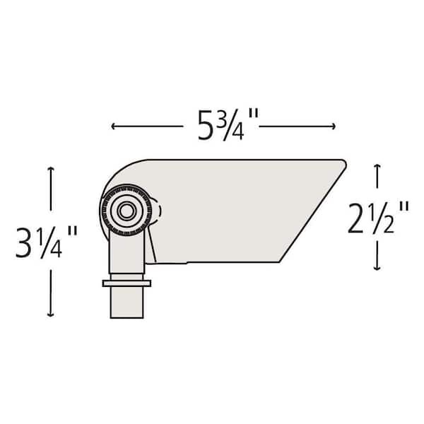 Hinkley Landscape Lighting MR16 LED 50w Spot Light, Satin Black