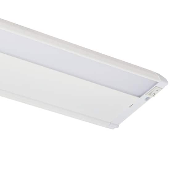 4U Series 30 in. 3000K LED Textured White Under Cabinet Light with Frosted Diffuser