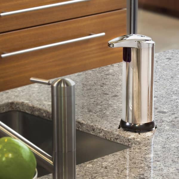 8 oz. Touch-Free Soap/Lotion Dispenser in Stainless-Steel