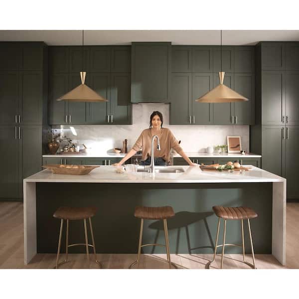 Sinema Single-Handle Smart Touchless Pull Down Sprayer Kitchen Faucet with Voice Control and Power Boost in Stainless