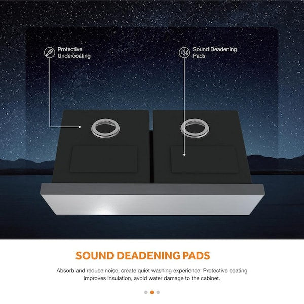 Professional All in One 33 in. Farmhouse Apron-Front Double Bowl Stainless Steel Kitchen Sink with Spring Neck Faucet