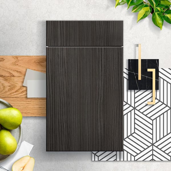 Designer Series Edgeley Assembled 24x42x12.25 in. Diagonal Wall Kitchen Cabinet in Thunder