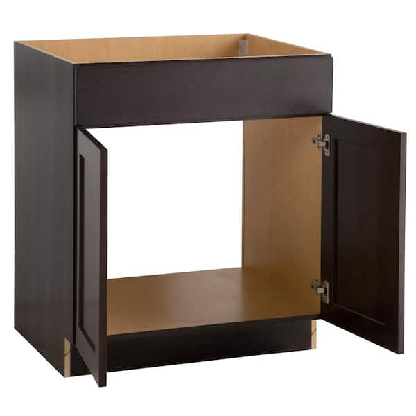 Edson Shaker Assembled 30x34.5x24.5 in. Sink Base Cabinet in Dusk