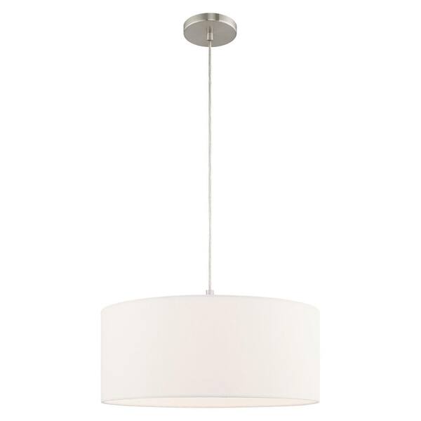 Mercury 1 Light Brushed Nickel Pendant Chandelier