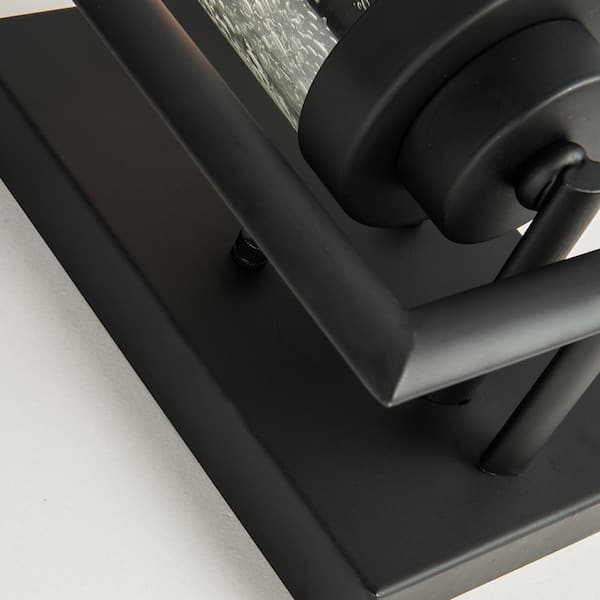 Houston 1-Light Antique Black Dimmable Candle Wall Light (Set of 2)