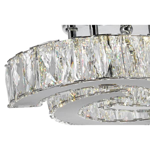 Vienna LED Flush Mount With Chrome Finish