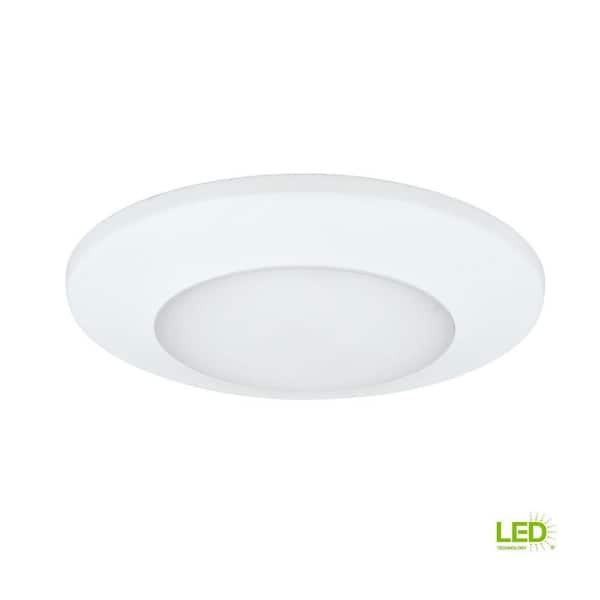 7-1/2 in. LED Slim Flush Mount 17-Watt White Integrated LED Surface Mount