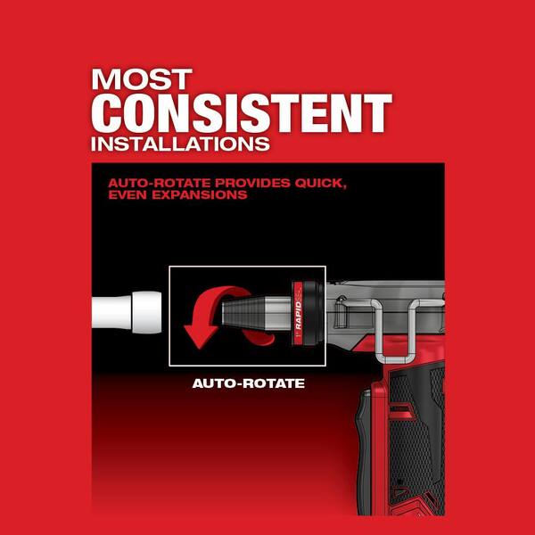 M12 FUEL ProPEX Expander Tool with 1/2 in. - 1 in. RAPID SEAL ProPEX Expander Heads