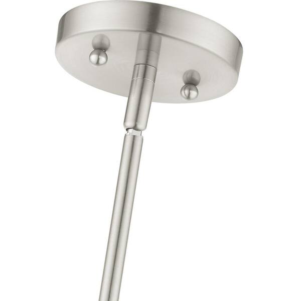 Mercury 1 Light Brushed Nickel Mini Pendant