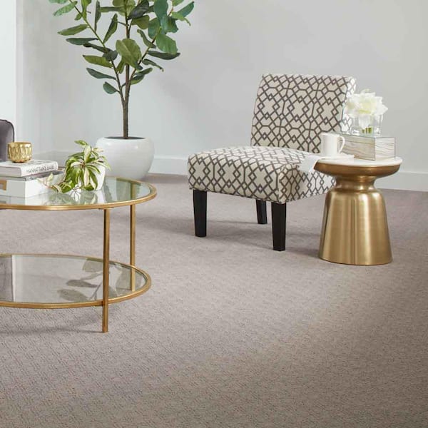Pure  - Dreamland - Gray 38 oz. Triexta Pattern Installed Carpet