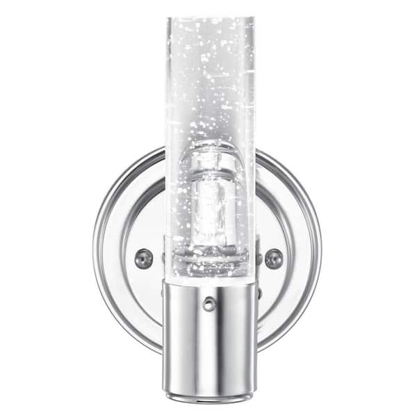 Cava 8-Watt Chrome Integrated LED Wall Mount Sconce