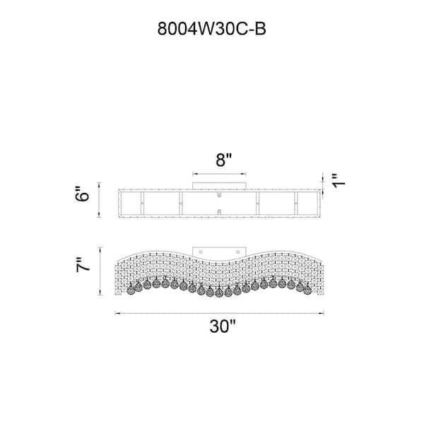 Glamorous 5 Light Vanity Light With Chrome Finish