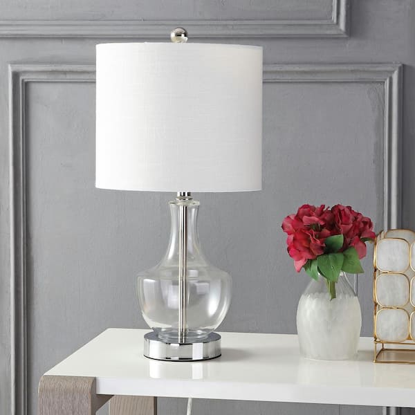 Colette 20 in. Clear Mini Glass Table Lamp