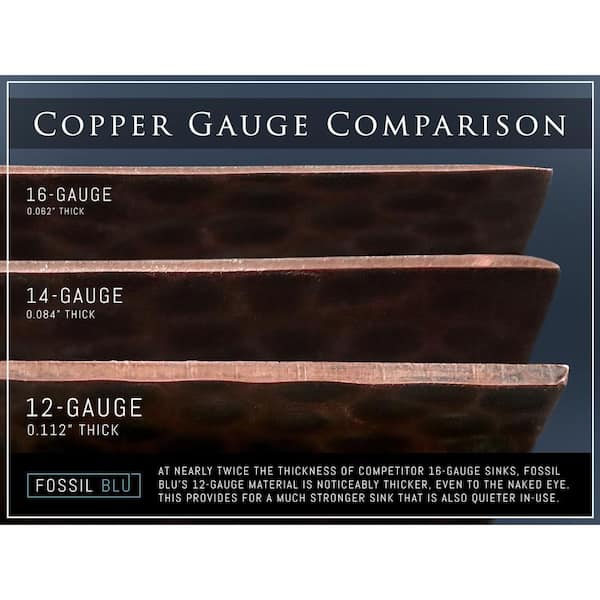 Luxury Medium Patina 12-Gauge Copper 33 in. Single Bowl Farmhouse Apron Kitchen Sink with Accs and Curved Front