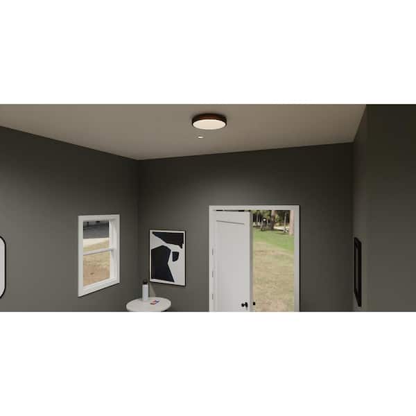 Stanton 13 in. Brushed Nickel Integrated LED Flush Mount
