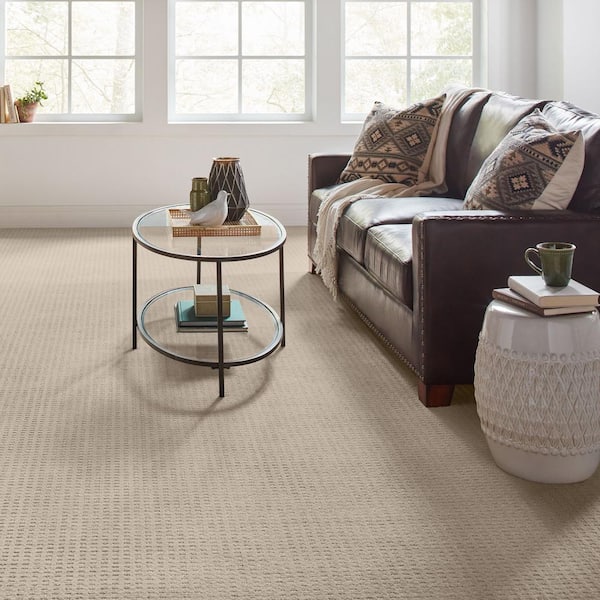 Canter  - Buffed - Beige 38 oz. Triexta Pattern Installed Carpet