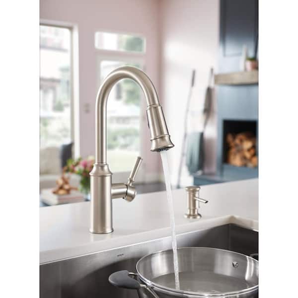 Glenshire Single-Handle Pull-Down Sprayer Kitchen Faucet with Reflex and Power Clean in Spot Resist Stainless