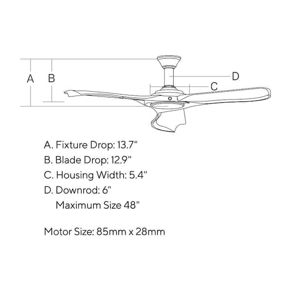 Minimalist Max 72 in. LED Indoor/Outdoor Aged Pewter Ceiling Fan with Light Grey Weathered Oak Blades and Remote Control