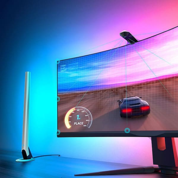 DreamView G1 Pro RGBIC Smart Gaming Kit Integrated LED Strip Light with Two Light Bars