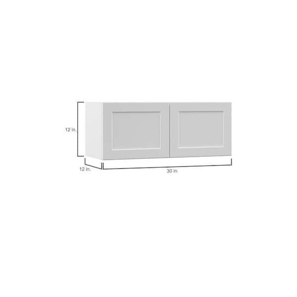 Designer Series Melvern Assembled 30x18x12 in. Wall Bridge Kitchen Cabinet in White