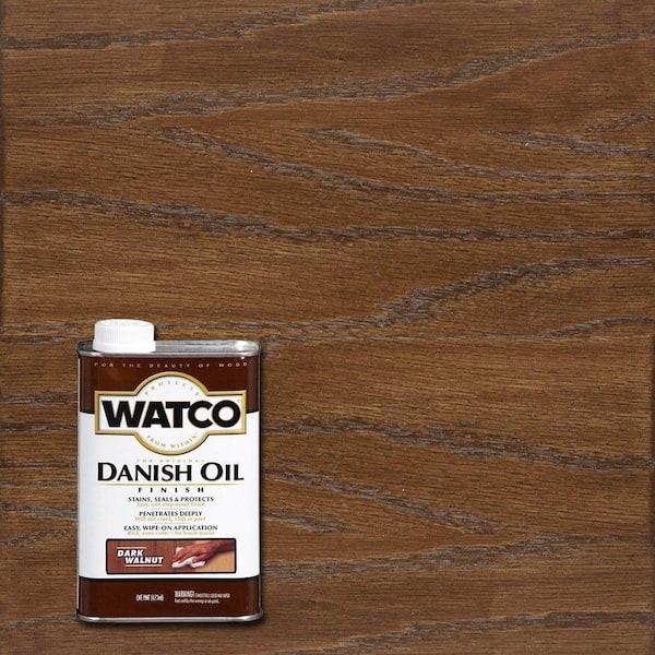 1 Pint Danish Oil in Dark Walnut (4 Pack)