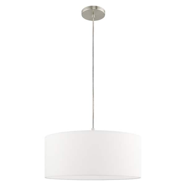 Mercury 1 Light Brushed Nickel Pendant Chandelier