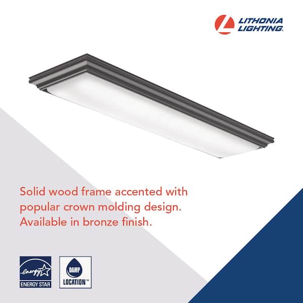 Vanderlyn 4 ft. Brown LED Flush Mount