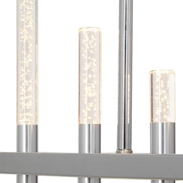 30-Watt Integrated LED Chrome Island Pendant