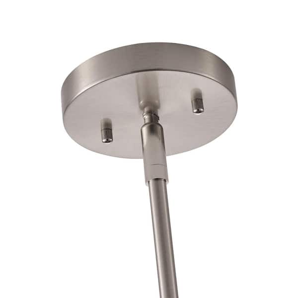 31 in. 9-Light 2-Tier Large Kitchen Island Chandelier Brushed Nickel Farmhouse Ceiling Hanging Fixture