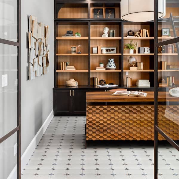 Manises Decor Blanco 13-1/8 in. x 13-1/8 in. Ceramic Floor and Wall Tile (10.98 sq. ft./Case)