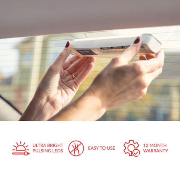 Impulse 6-Watt Equivalent Integrated LED Red Pulsing Brake Collision Avoidance Warning Light