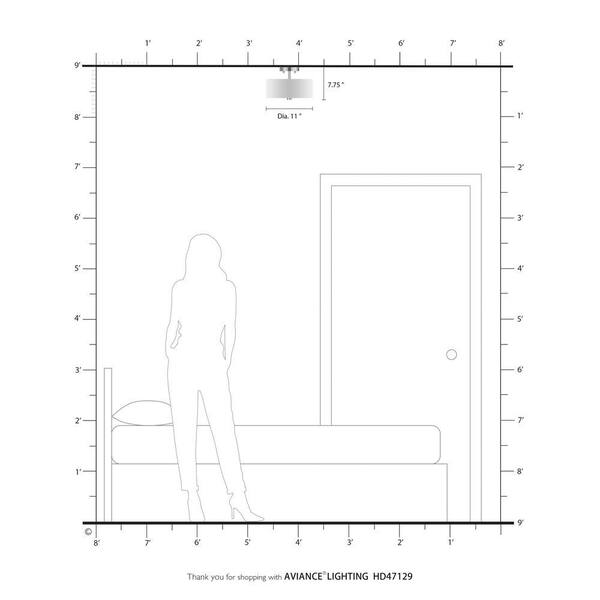 Mercury 2 Light Brushed Nickel Flush Mount