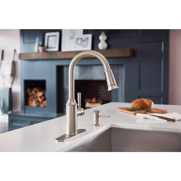 Glenshire Single-Handle Pull-Down Sprayer Kitchen Faucet with Reflex and Power Clean in Spot Resist Stainless