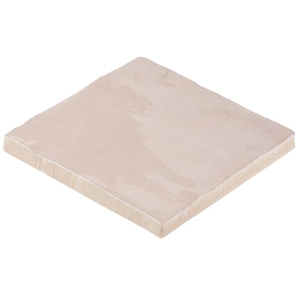 Kingston Pink 4 in. x 4 in. Glazed Ceramic Wall Tile (5.38 sq. ft./case)